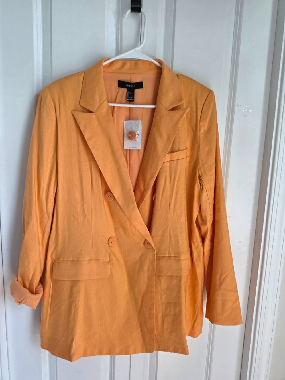 Tangerine Orange Women's Blazer NWT Size Large